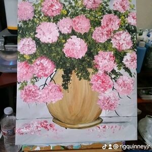 Elegant Pink Floral Canvas Art
